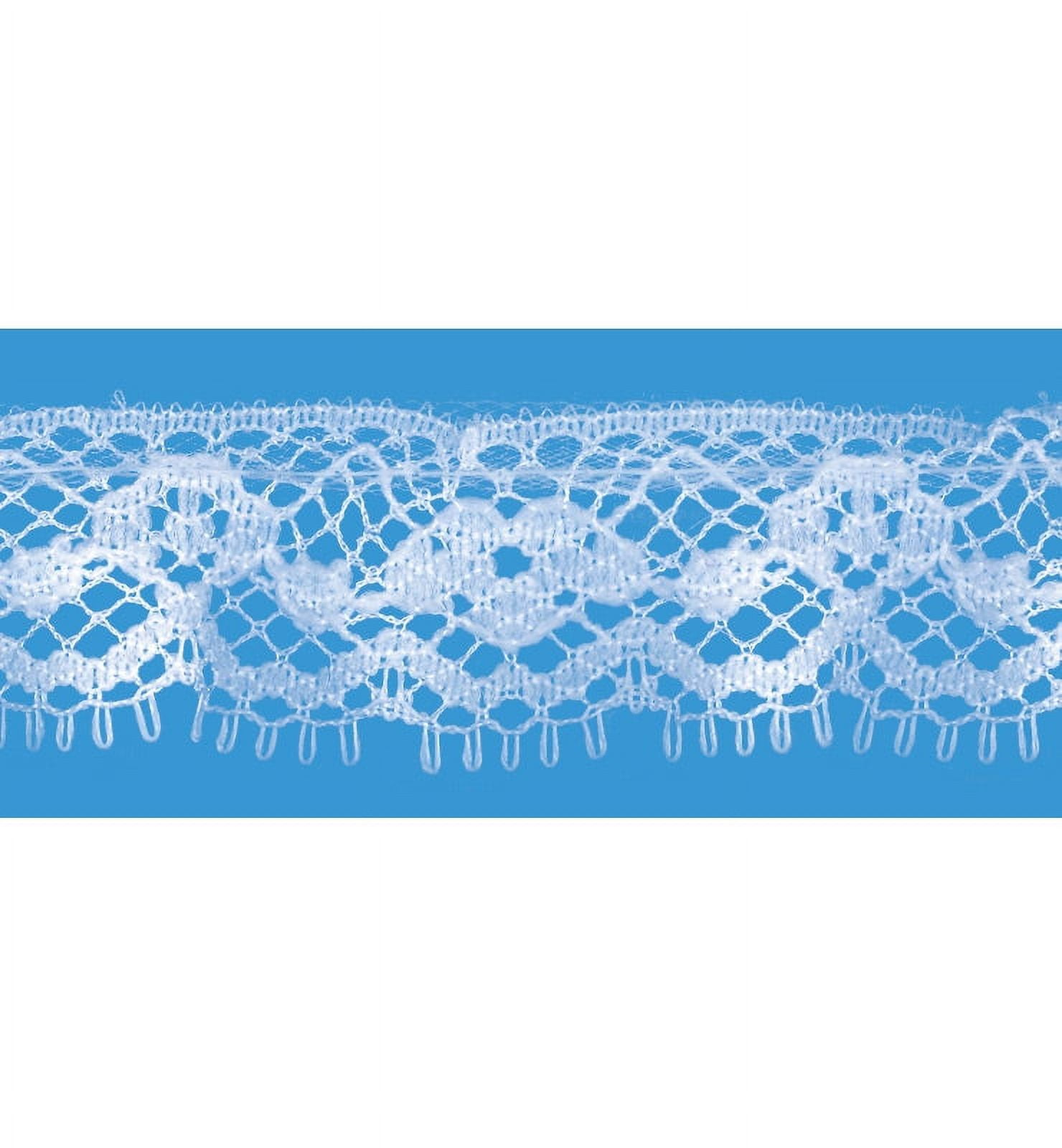 WHITE 3/4 INCH RUFFLED PICO DAISY LACE - Walmart.com