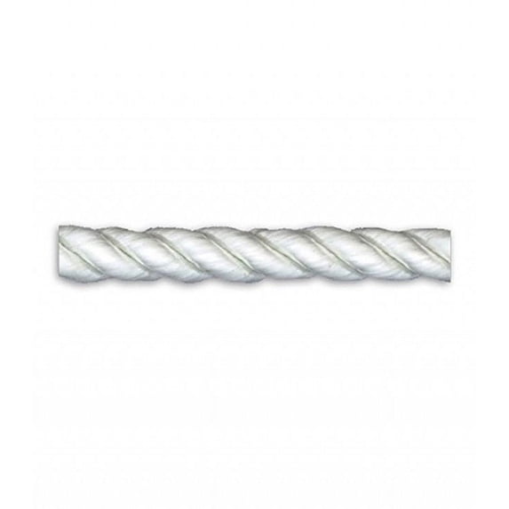 WHITE 6MM (1/4") RAYON TWIST CORD