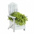 thumbnail image 1 of WHITE ADIRONDACK CHAIR PLANTER, 1 of 2