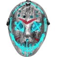 BLUE LIGHT UP Jason Costume Mask Led Purge Mask Light up Scary