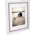thumbnail image 1 of WHITE Beige Mat 11x14 8x10 two-tone frame - 8x10, 1 of 1