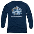thumbnail image 1 of WHITE CASTLE/DISTRESSED LOGO - L/S ADULT 18/1 - NAVY - 2X, 1 of 1