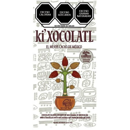 WHITE CHOCOLATE WITH MACADAMIA NUT FROM MICHOAC?N, GLUTEN FREE, HEAVY METAL FREE, ORGANIC, CACAO TRACE, 100% PURE CRIOLLO CACAO