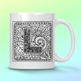 thumbnail image 1 of WHITE COFFEE MUG 11 OZ MONOGRAM L, 1 of 3