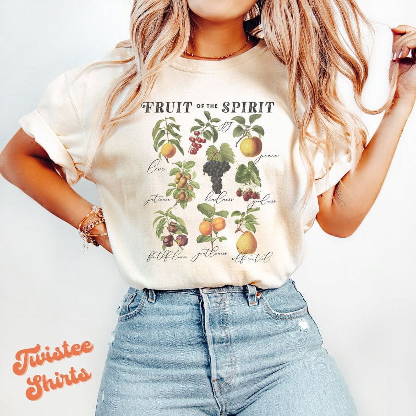 [WHITE] Christian Comfort ColorsÂ® Shirt - Fruit Of The Spirit Shirt ...