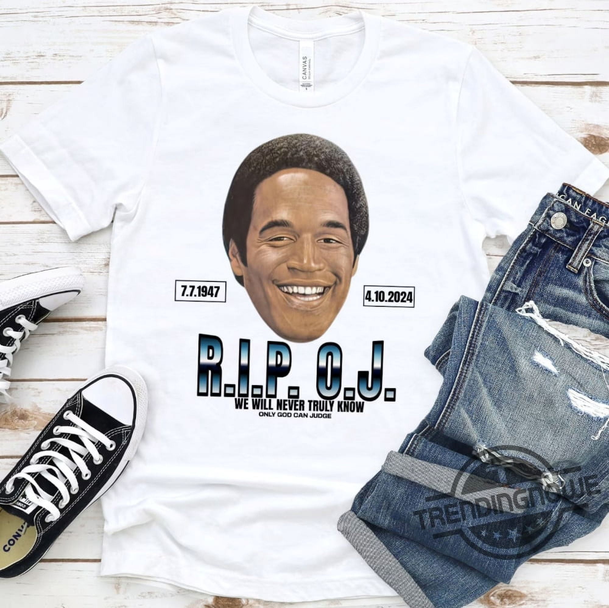 [WHITE] Condolence Shirt Rip Oj Shirt Going Away Shirt Rest In Peace