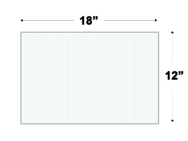WHITE Corrugated Plastic 12" x 18" 4mm Coroplast yard signs blank PACK OF 10 NEW