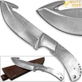 thumbnail image 1 of WHITE DEER Guthook Ranger Series BLANK J2 Steel Skinner Knife for Making DIY Blade, 1 of 2