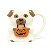 Way to Celebrate Halloween White Ghost Dog Ceramic Coffee Mug, 14.88 oz