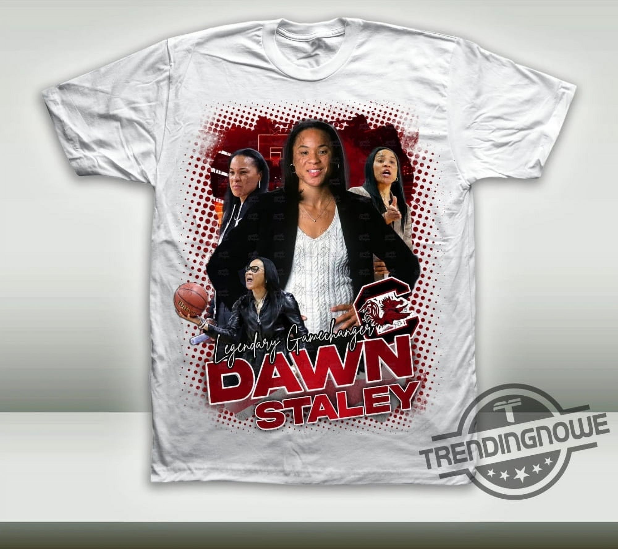 [WHITE] Dawn Staley Shirt South Carolina Championship Shirt Clark Reese