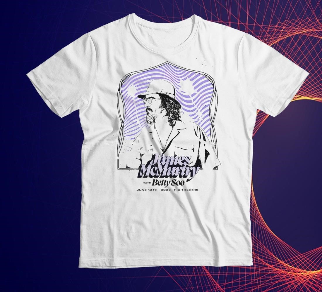 [WHITE] Event James Mcmurtry Santa Cruz June 13 2025 Tshirt
