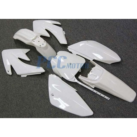 WHITE FENDER PLASTIC KIT for CRF70 OR REPLICA PIT DIRT BIKE PS27