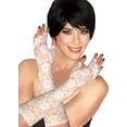 thumbnail image 1 of WHITE FINGERLESS LACE GLOVES, 1 of 2