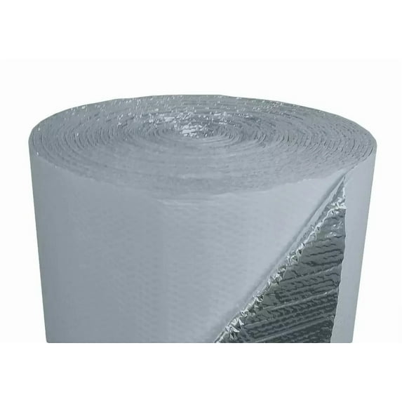WHITE / FOIL DOUBLE BUBBLE REFLECTIVE 48" x 4ft. Concrete Slab Insulation R8