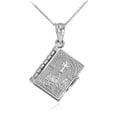 thumbnail image 1 of WHITE GOLD 3D ARMENIAN BIBLE PENDANT NECKLACE :  14K  Pendant with 16" chain, 1 of 1