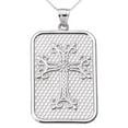 thumbnail image 1 of WHITE GOLD ARMENIAN APOSTOLIC CROSS PENDANT NECKLACE, 1 of 1