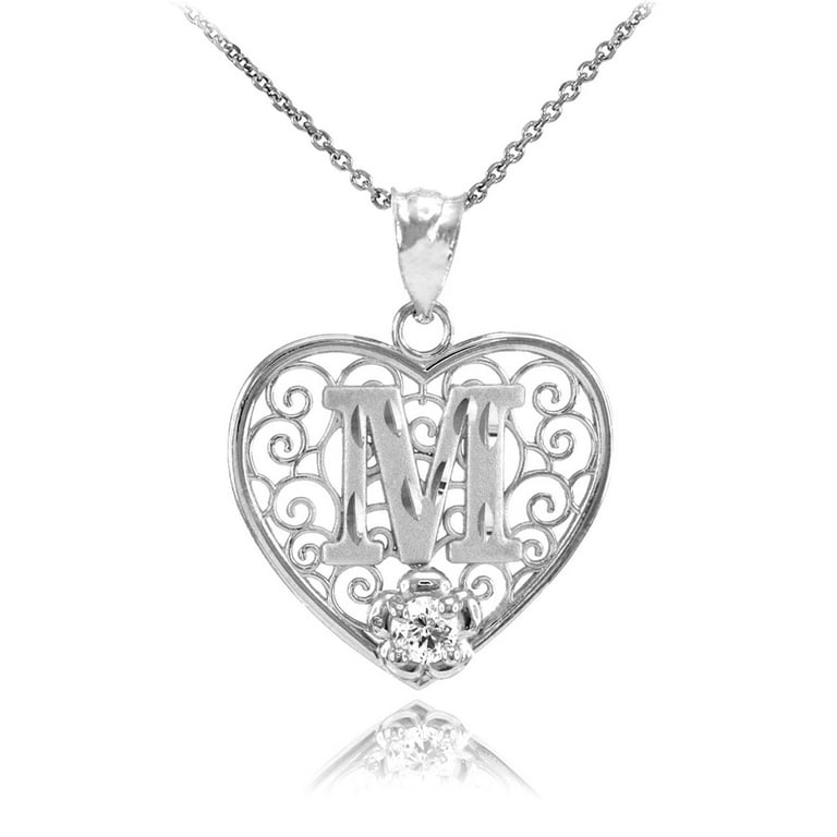 White gold pendant only clearance