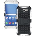 thumbnail image 1 of WHITE GRENADE GRIP RUGGED TPU SKIN HARD CASE COVER STAND FOR SAMSUNG GALAXY J3 EMERGE J327P (2017) (Sprint, Boost Mobile, Virgin Mobile), 1 of 8