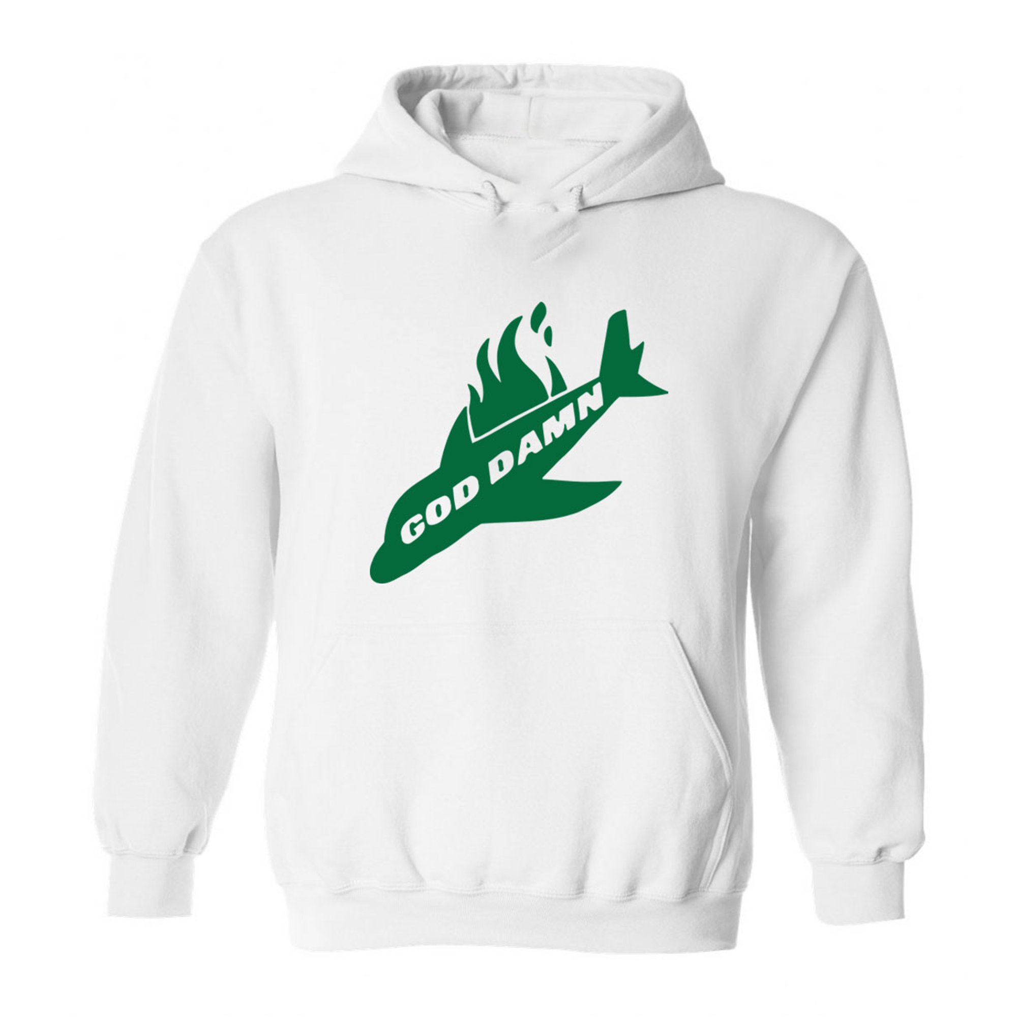WHITE God Damn Jets Plane Crash Hooded Sweatshirt YOUTH SMALL - Walmart.com