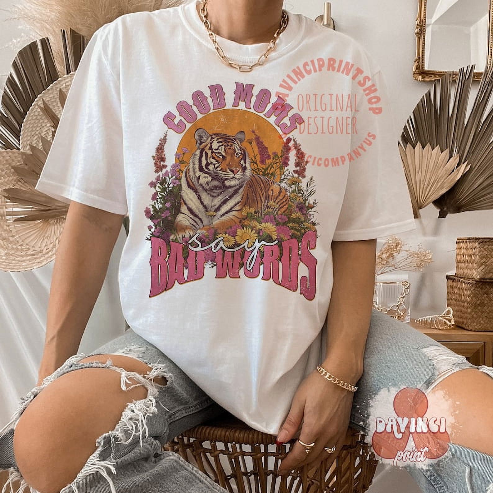 [WHITE] Good Moms Say Bad Words T Shirt