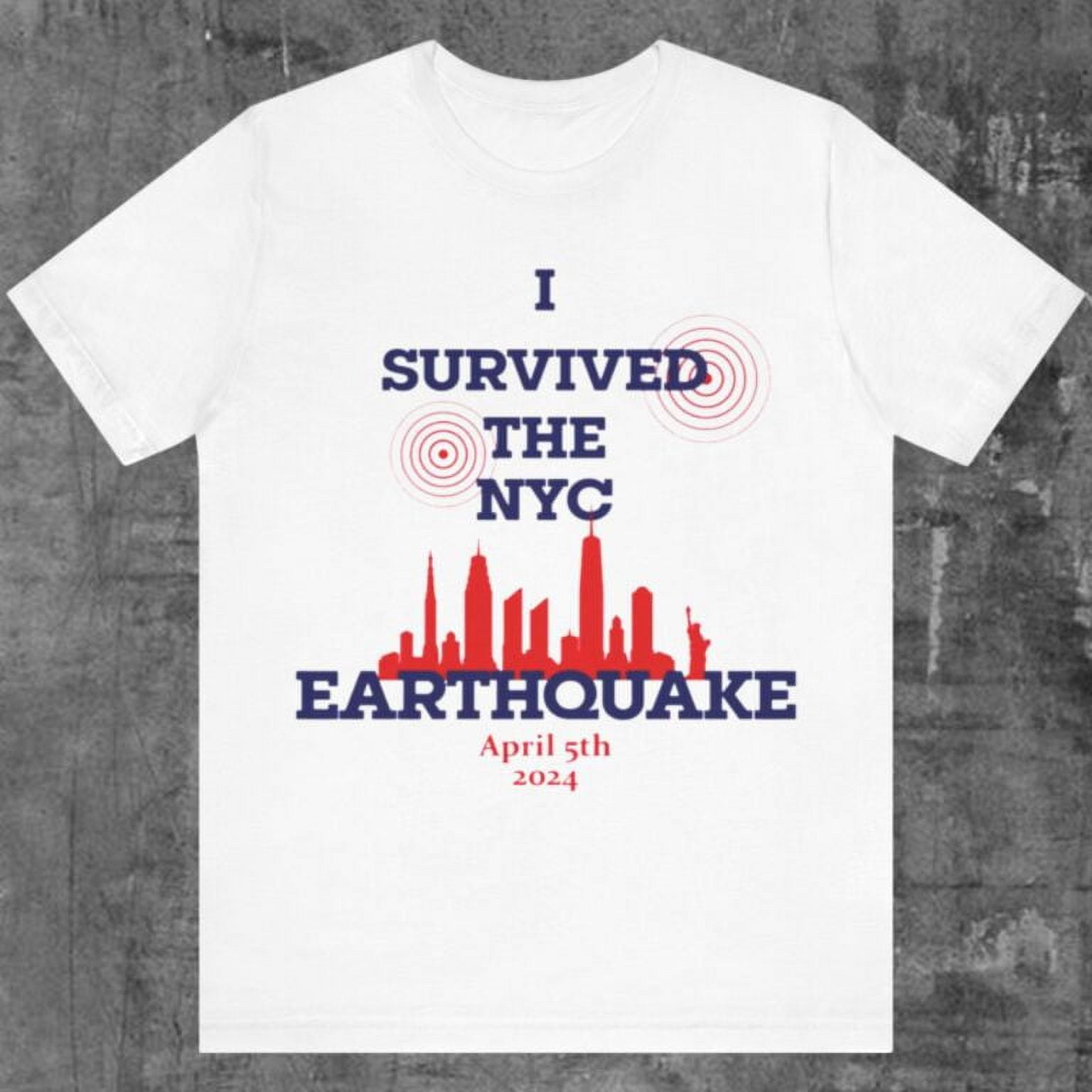 [WHITE] I Survived The Nyc Earthquake 2024 Shirt