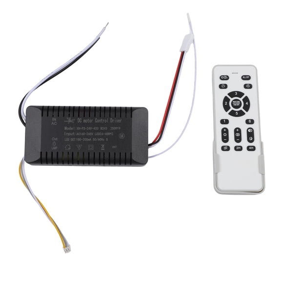 WHITE Invisible Fan Light Remote Control Fan Light Controller Reliable Performance Stepless Brightness Adjustment