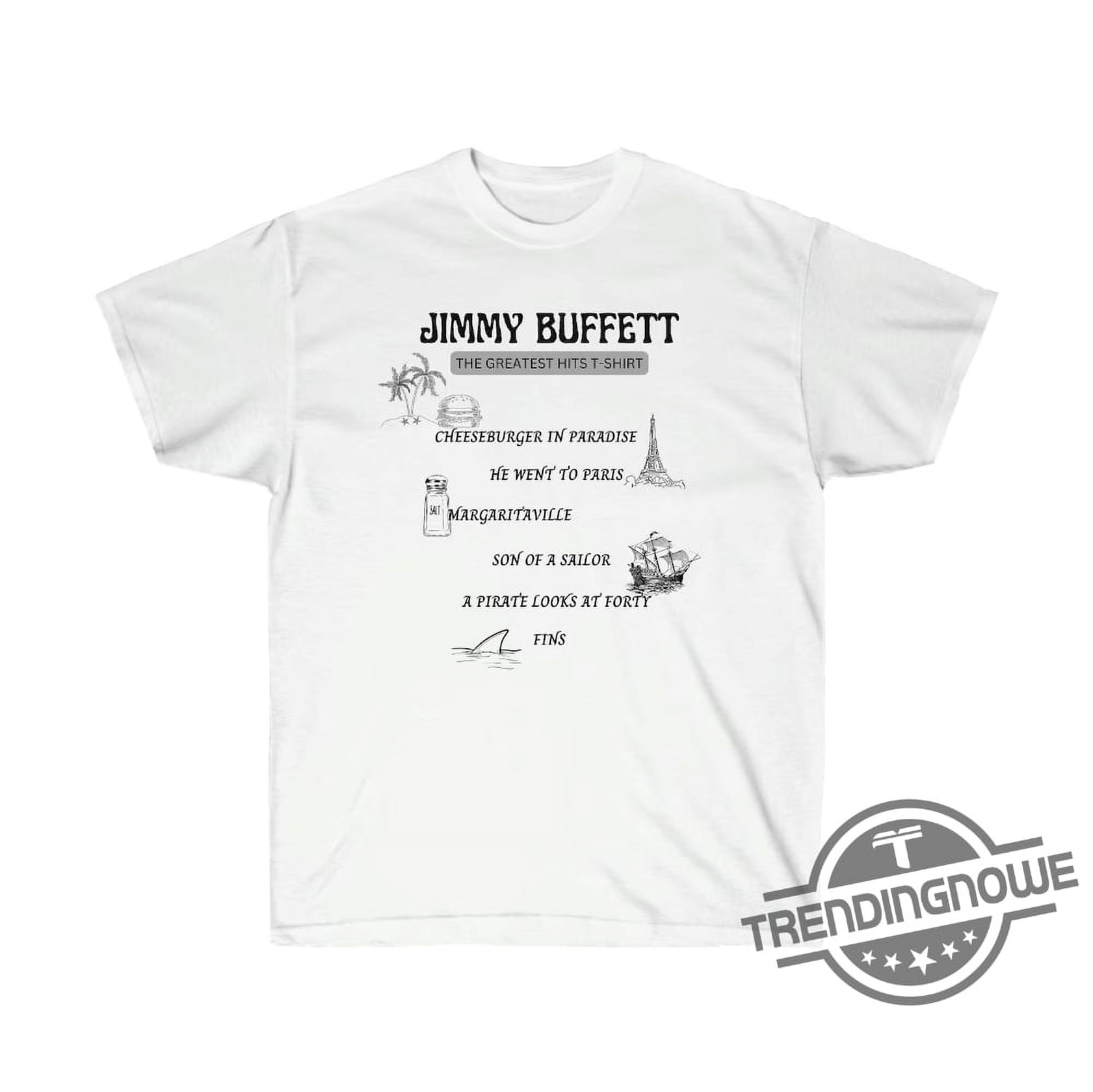 [WHITE] Jimmy Buffett Shirt Jimmy Buffett Inspired Greatest Hits Shirt