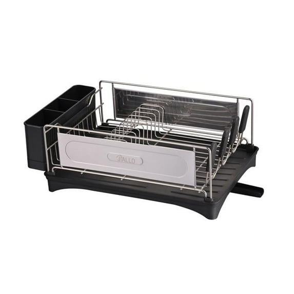 Jiallo SW2132SL Jiallo Stainless steel luxury dish rack with Self-draining tray (Silver Color)