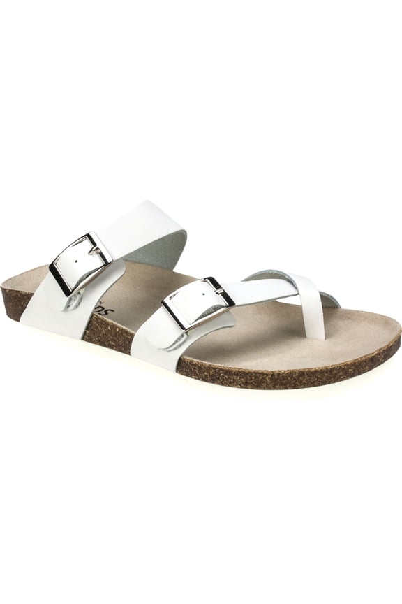 Women's Gracie Sandal 9 White/Lea (W/White Outsole)