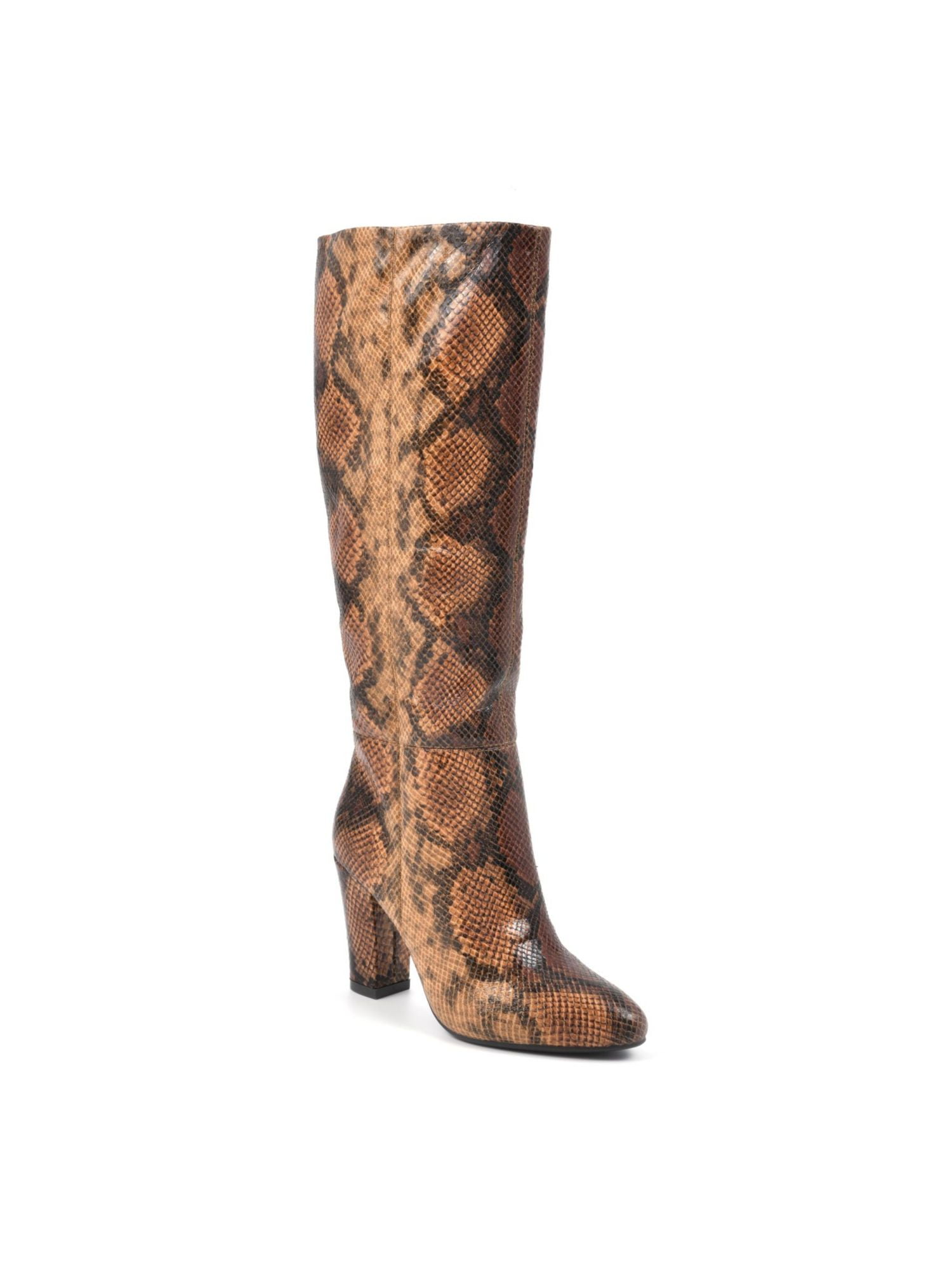 WHITE MOUNTAIN Womens Brown Animal Print Cushioned Pointed Toe