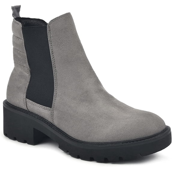 WHITE MOUNTAIN Womens Dada Chelsea Boot 10 Charcoal/Waxy/Fabric