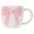 thumbnail image 1 of Bow Mug, Pink and White, Mother's Day by Way To Celebrate, 1 of 4