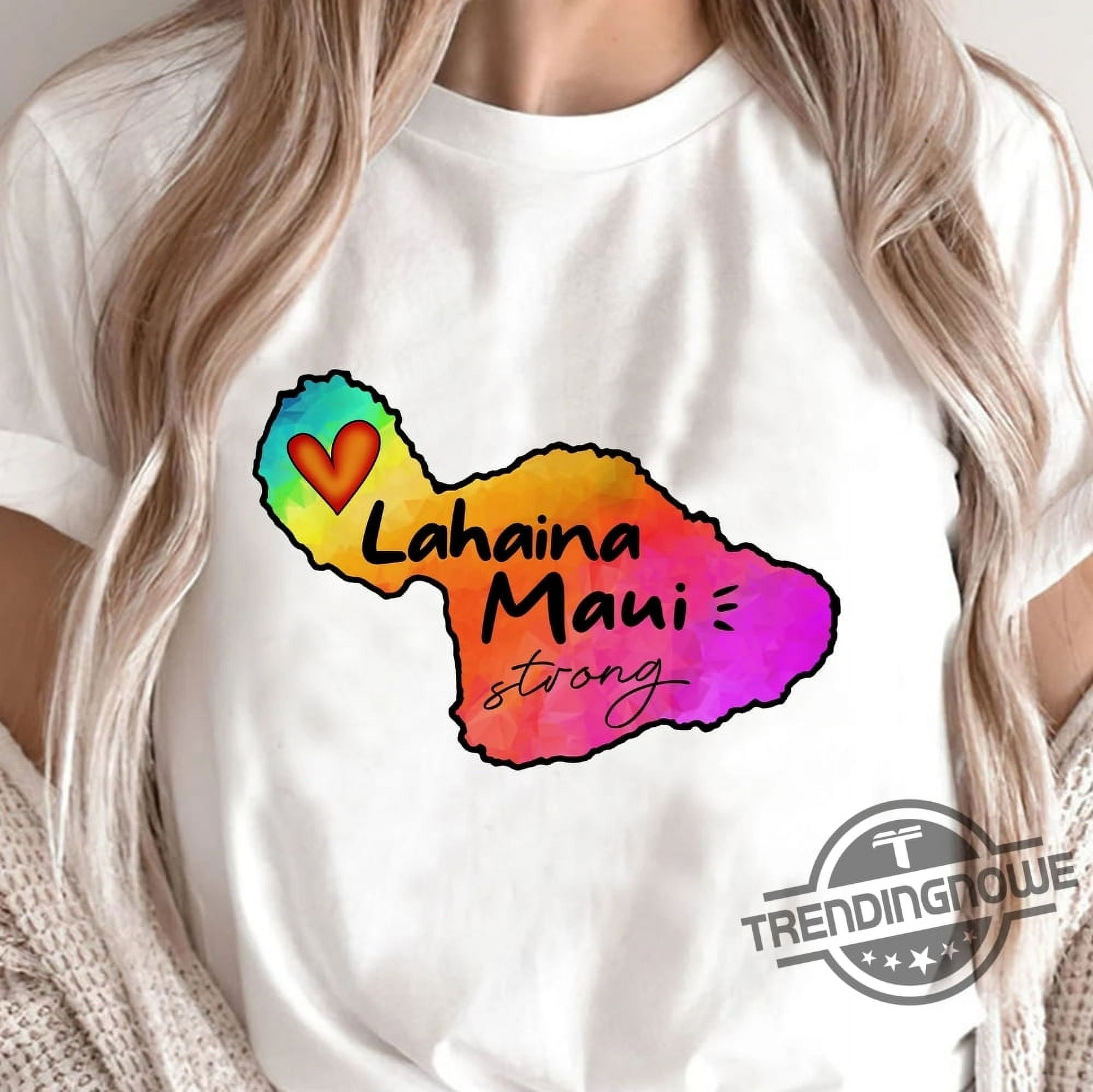 [WHITE] Maui Strong Shirt Fundraiser Support For Hawaii Fire Victims