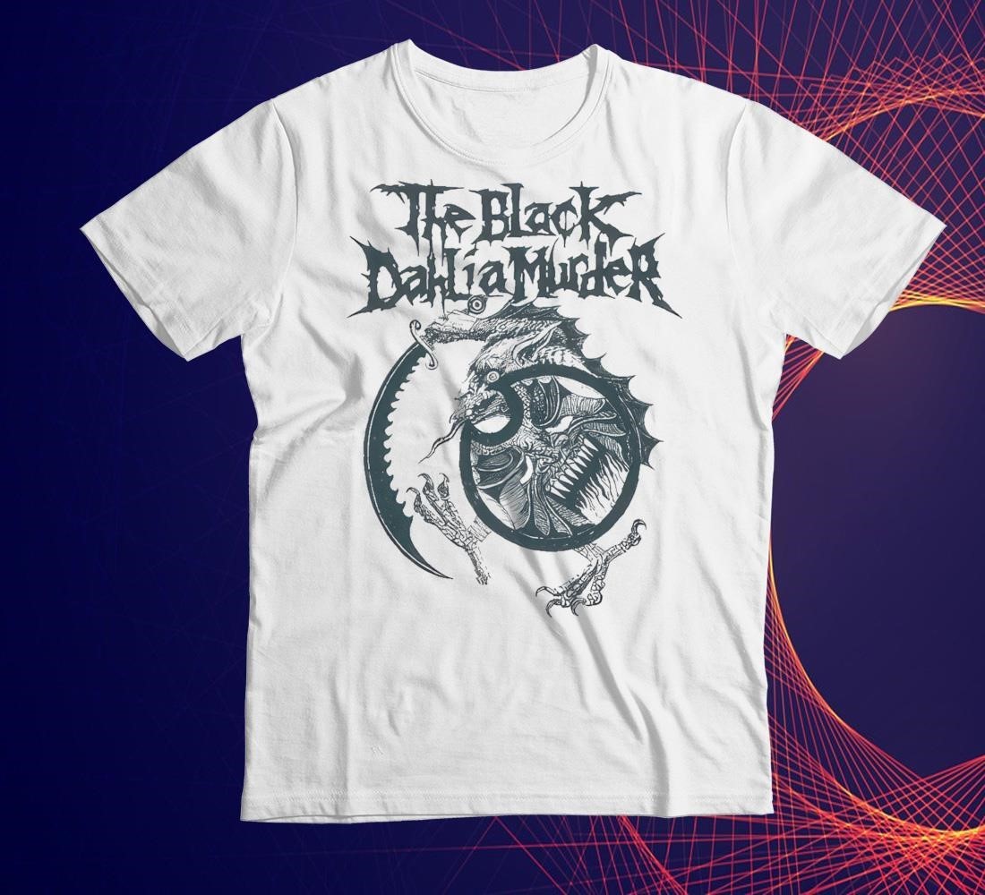 [WHITE] Night Shift The Black Dahlia Murder Shield Demon Shirt