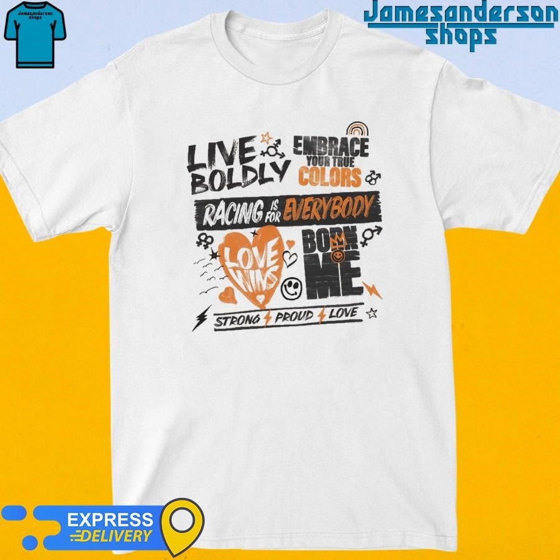 [WHITE] Official Arrow Mclaren 2024 Pride Poster Shirt