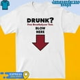 [WHITE] Official Drunk Free Breathalyzer Test Blow Here Shirt