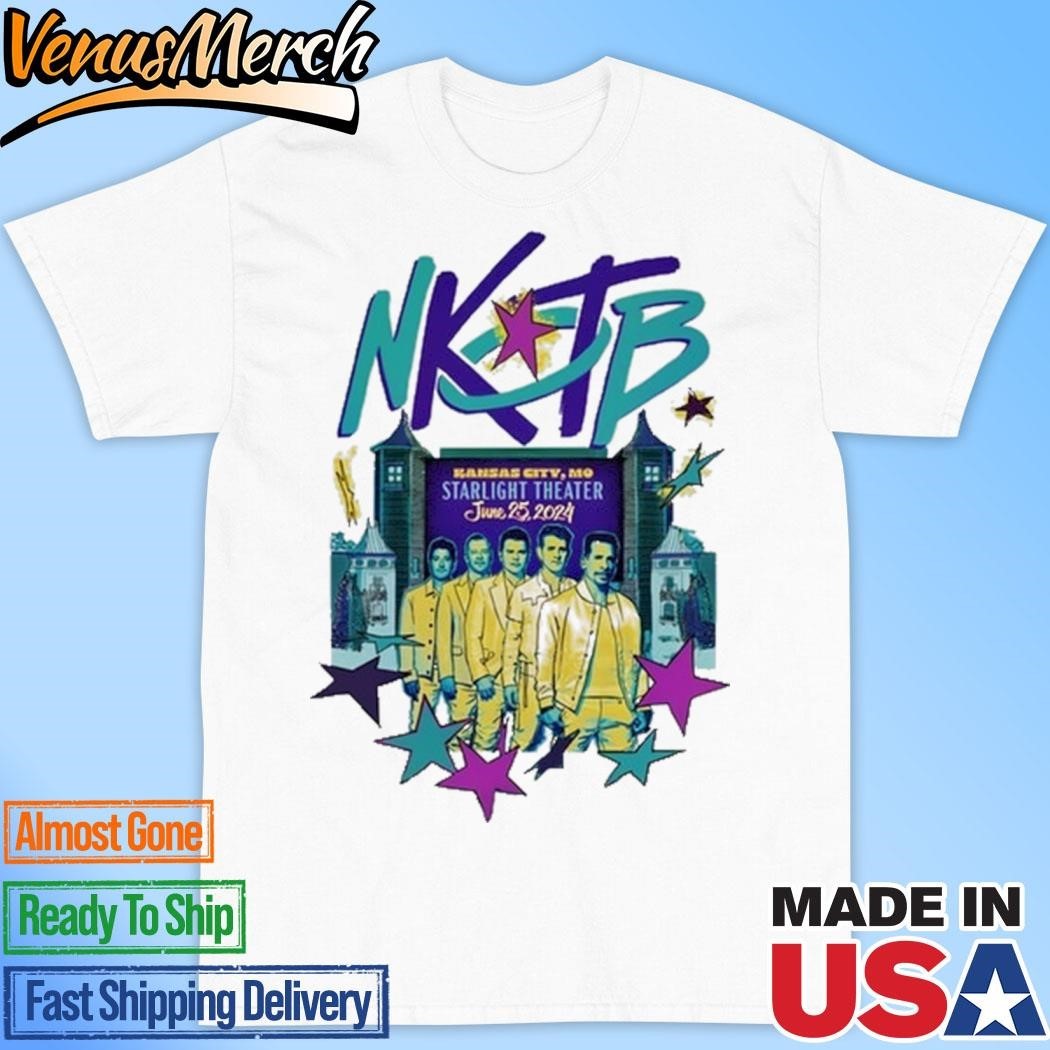 [WHITE] Official New Kids On The Block 2024 Kansas City Event Shirt