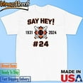 [WHITE] Official Say Hey 1931 2024 Baseball Game Day Shirt
