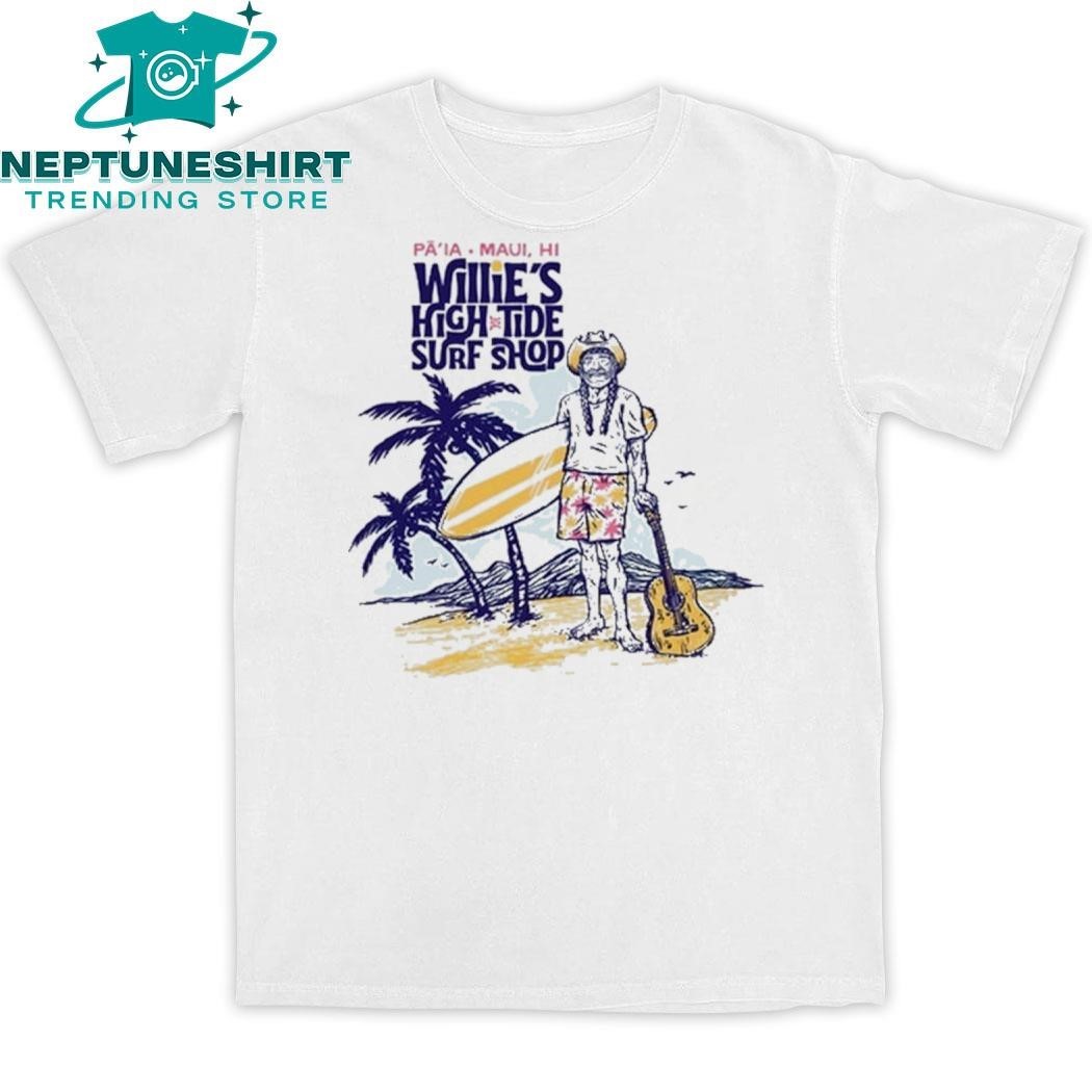 [WHITE] Official Willie Nelson Willies High Tide Surf Shirt