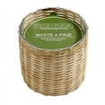 thumbnail image 1 of WHITE PINE Field + Fleur Reed 2-Wick Handwoven 12 oz Scented Jar Candle, 1 of 1