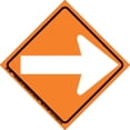 Voss Signs 203 Ar5 B&W White Plastic Reflective Trail Sign 6