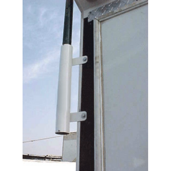 WHITE RAMP MOUNT-20 w/ 1.78" diameter fits 20' FT flag pole or any 1.625" base