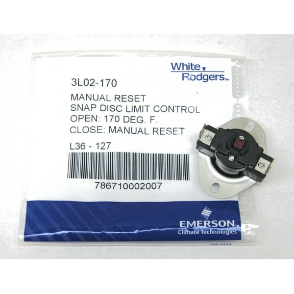 WHITE-RODGERS 3L02-170 LIMIT CONTROL MANUAL
