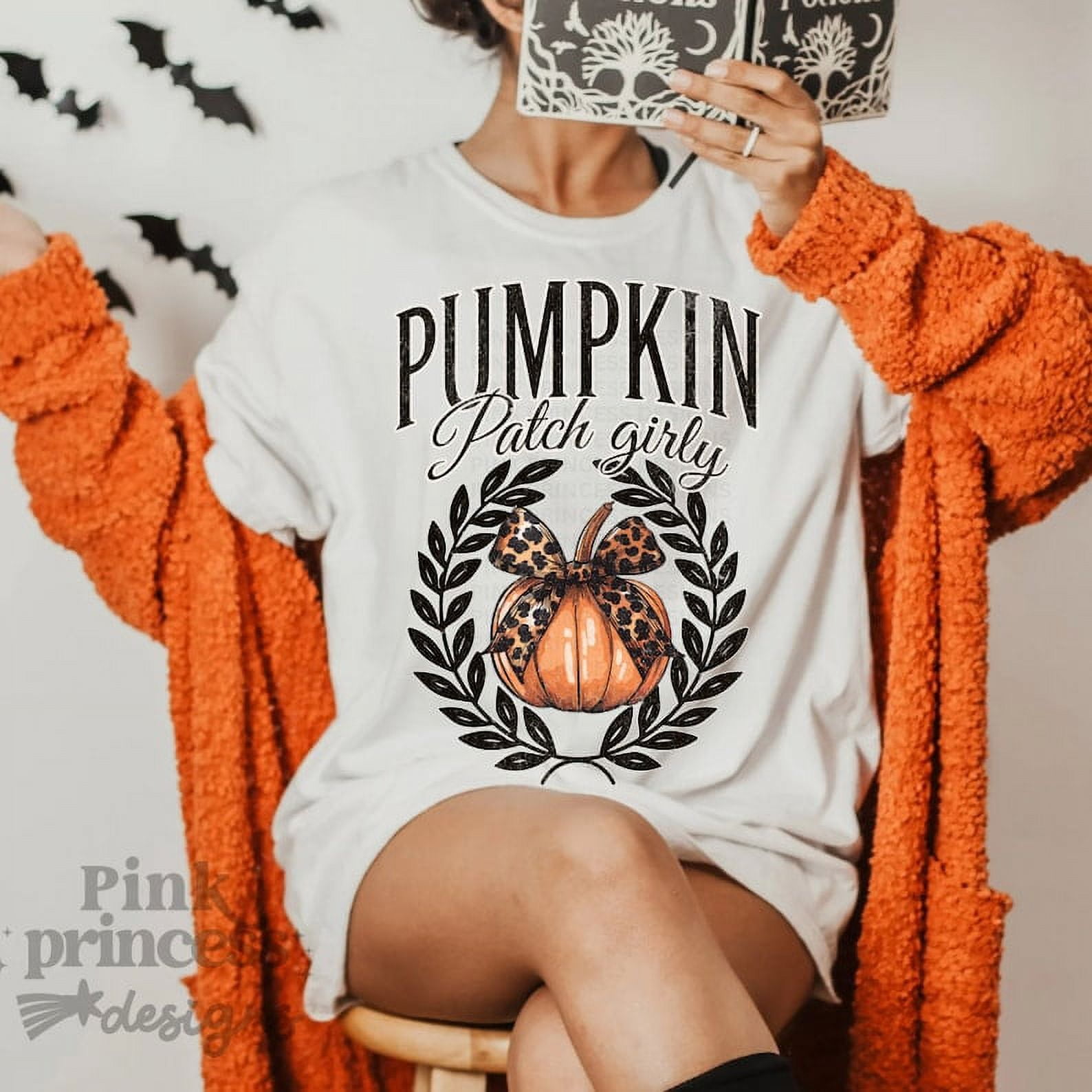  white retro halloween png coquette bow png spooky mama png fall