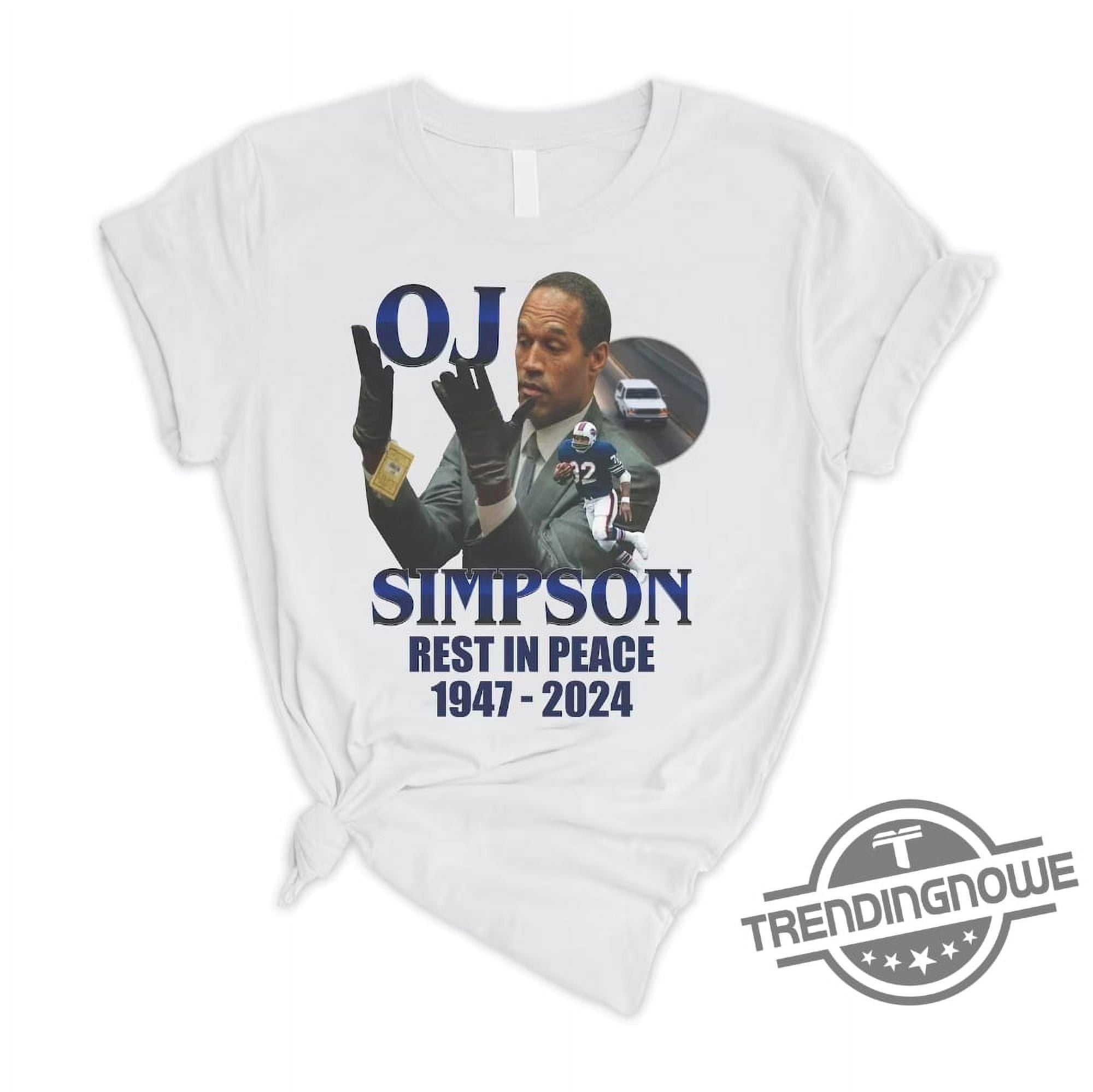 [WHITE] Rip Oj Shirt Going Away Shirt Rest In Peace The Glove Dont Fit