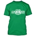 thumbnail image 1 of WHITE Route 66 Man TSHIRT Route Us 66 Get Your Kick Mens Tee Shirts Color Irish Green Size Medium, 1 of 2