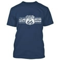 thumbnail image 1 of WHITE Route 66 Man TSHIRT Route Us 66 Get Your Kick Mens Tee Shirts Color Navy Blue Size Small, 1 of 2