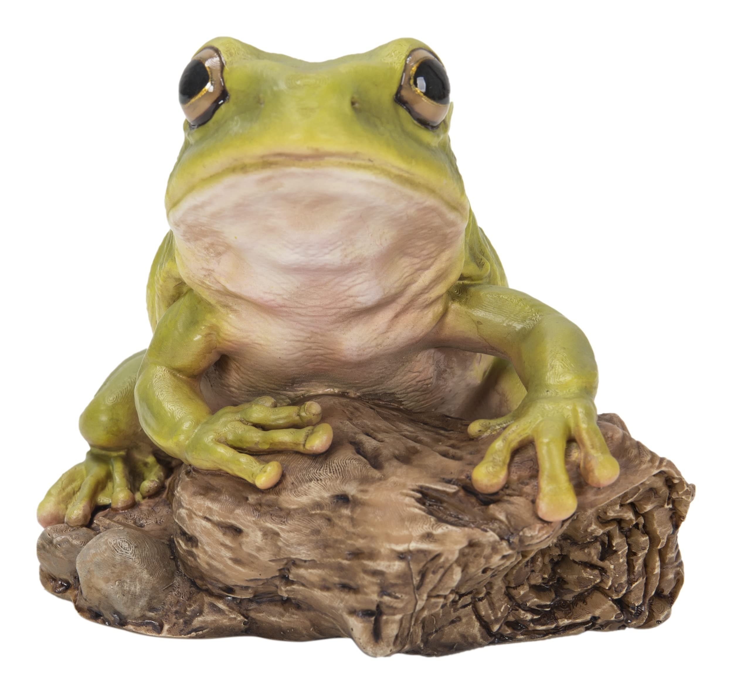 Green Polyresin Tree Frog Garden Statue