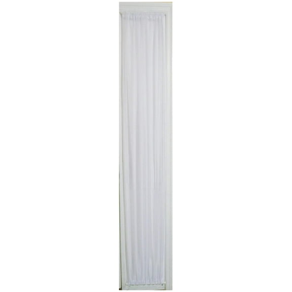 WHITE SHEER SIDELIGHT CURTAIN 36" WIDE 80" LENGTH ROD POCKET TOP and BOTTOM