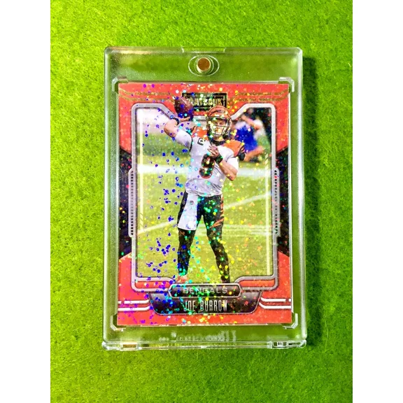 WHITE SPARKLE PRIZM Joe Burrow CARD BENGALS 2021 Playbook JOE BURROW